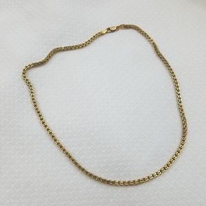 GOLD Plated 925 Sterling SILVER Double Box Chain